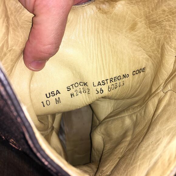 Corral Womens Boots 10 M Antique Brown Turquoise Saddle Rose Cross Inlay Western - Picture 10 of 13